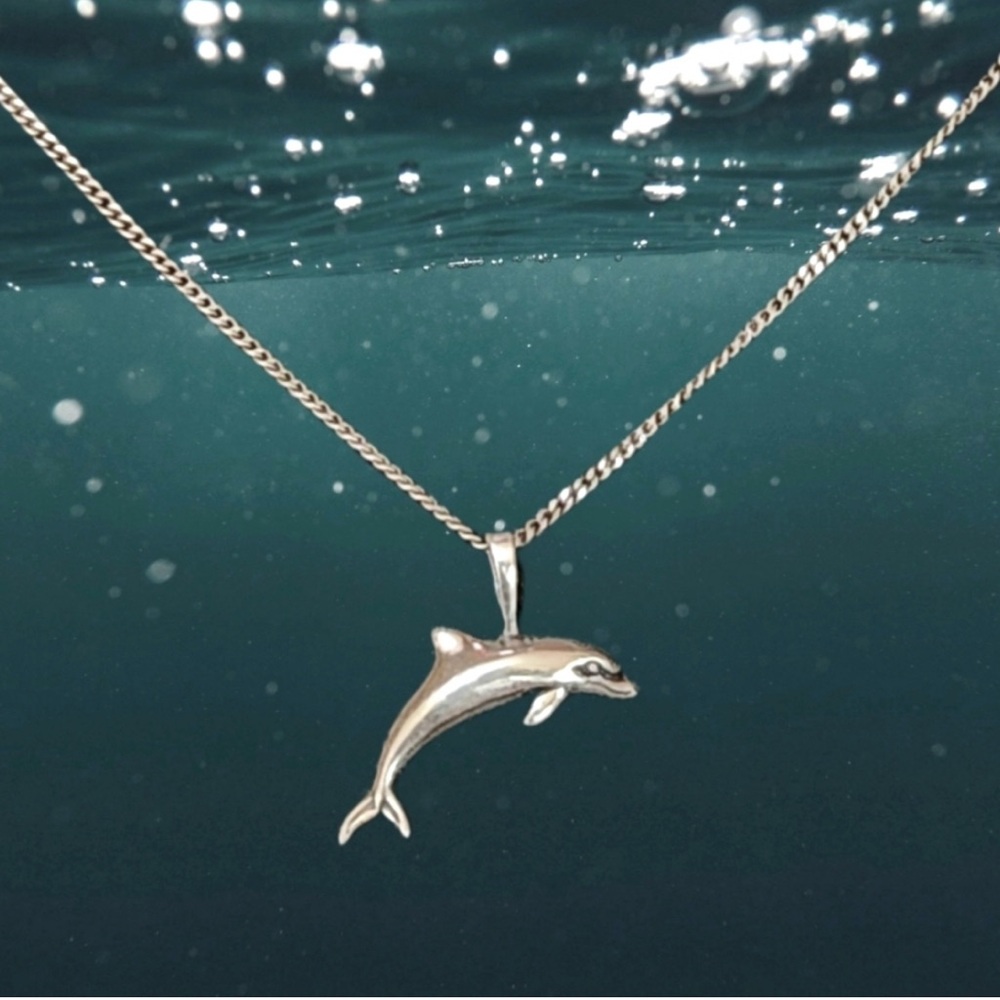 Kabana Sterling Silver Dolphin Pendant Necklace